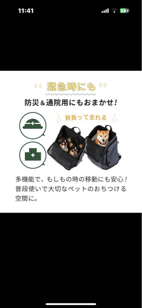 犬用リュックAIRBUGGY 3WAYリュック