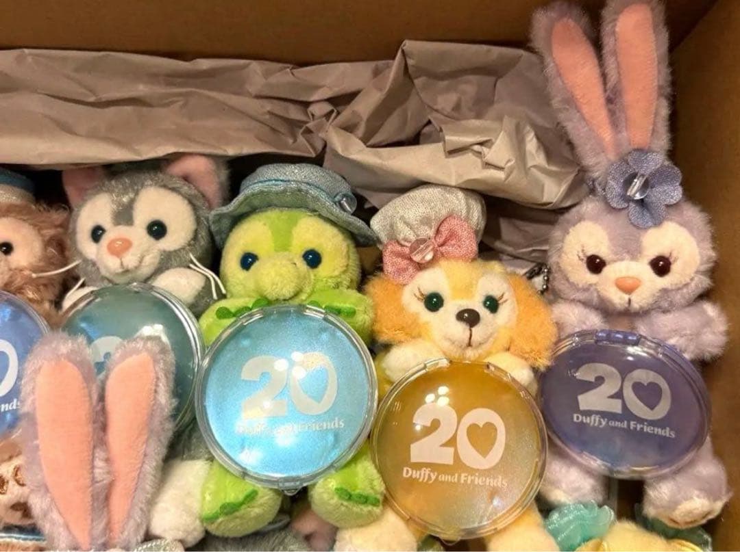 ダッフィーとフレンズ 20周年記念 ぬいぐるみセット