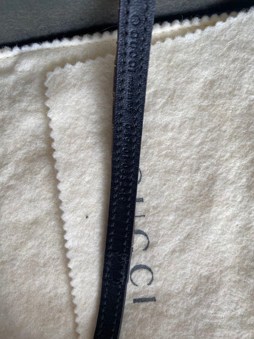 GUCCI CAT ブレスレット 首輪 ネコ ブラック シルバー レザー