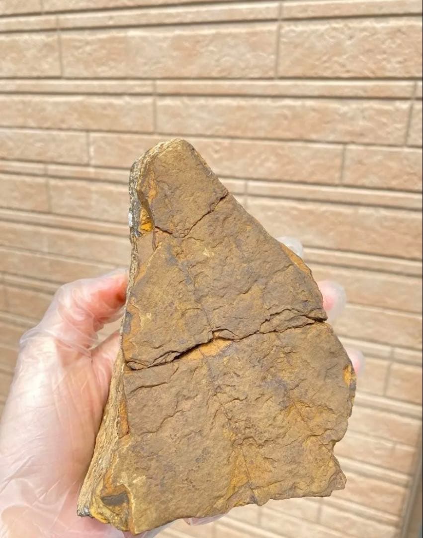 ￼ブルータイガーアイストーンスラブ虎目石天然石超大きめ原石金/仕事運