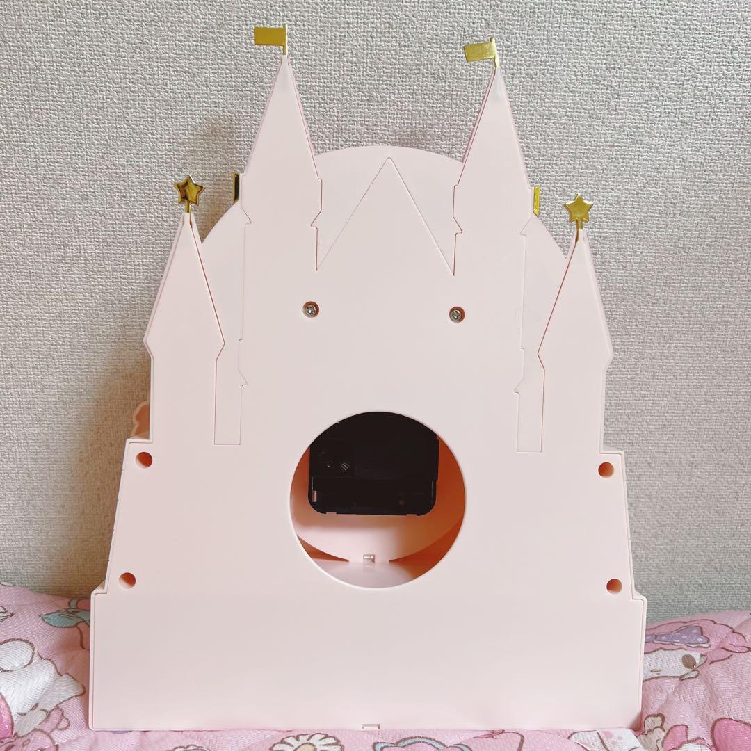 【美品】マイメロ　お城型　チェスト付きクロック　置き時計