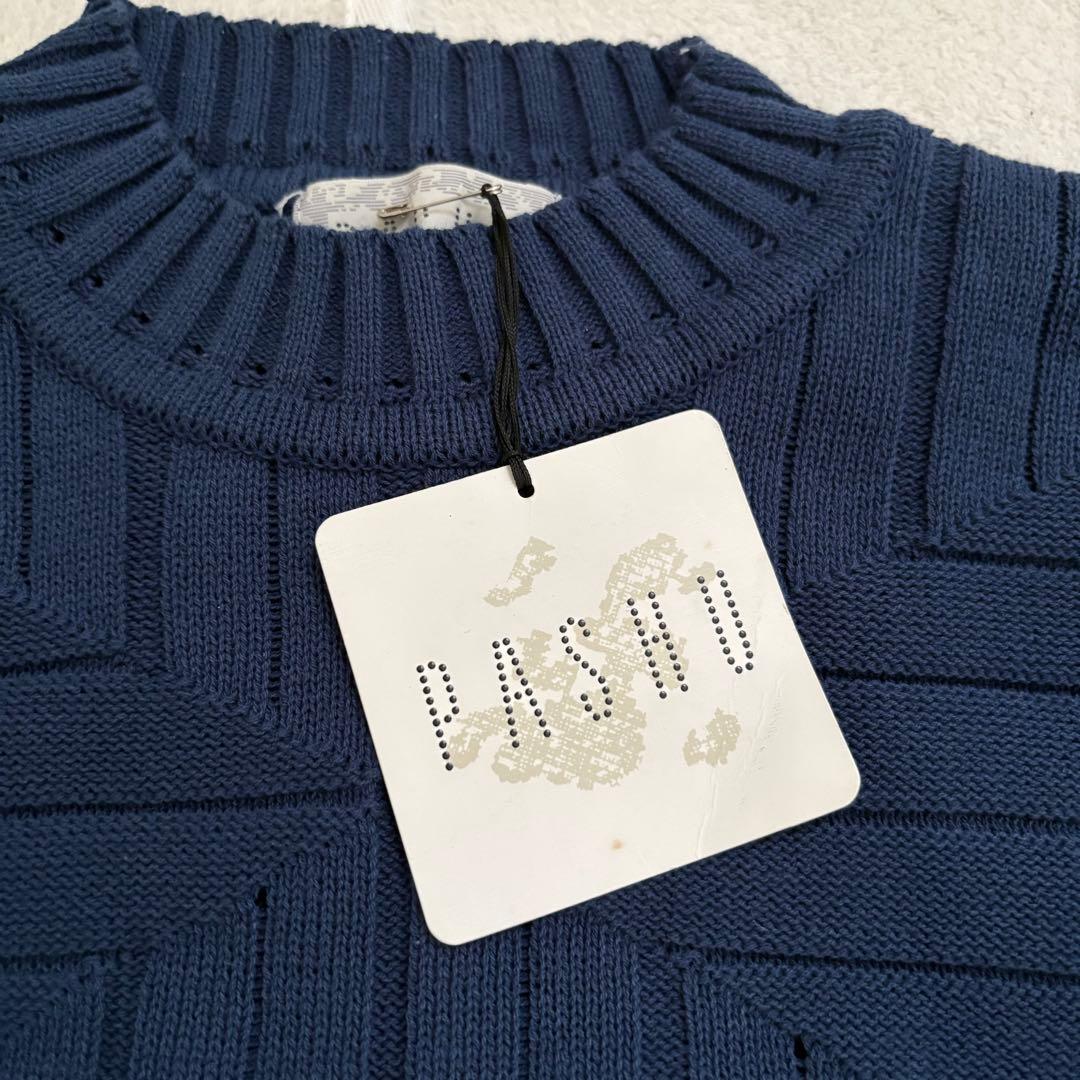 新品 タグ付き PASHU パシュ リブ編みセーター 3Dニット