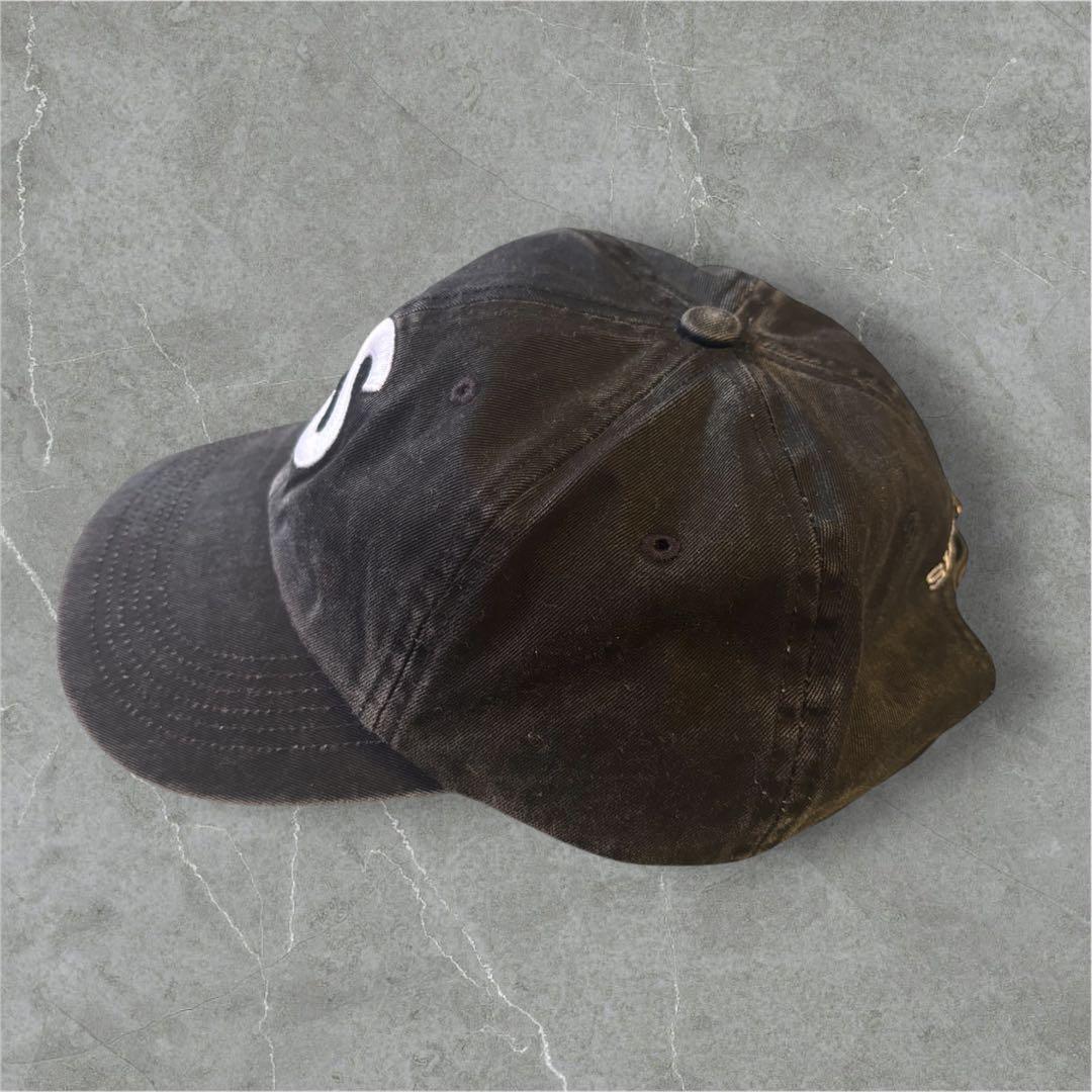 【正規品】supreme Sロゴ キャップ ブラック