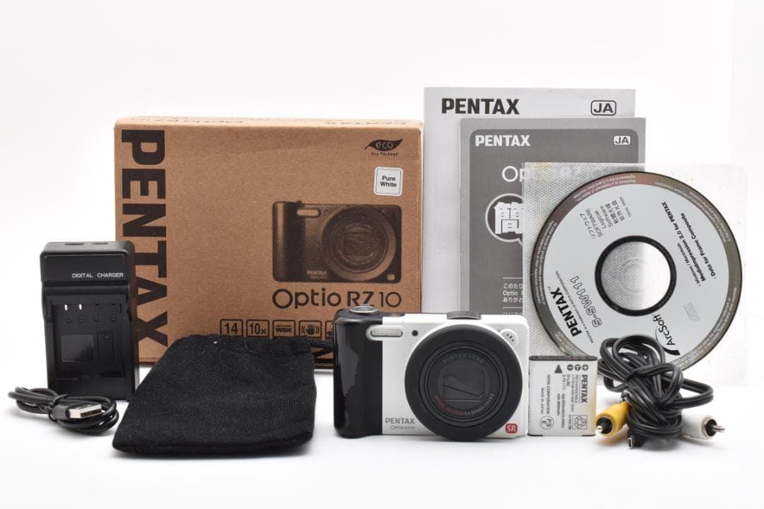 ペンタックス　PENTAX Optio RZ10 ホワイト ≪元箱付属≫
