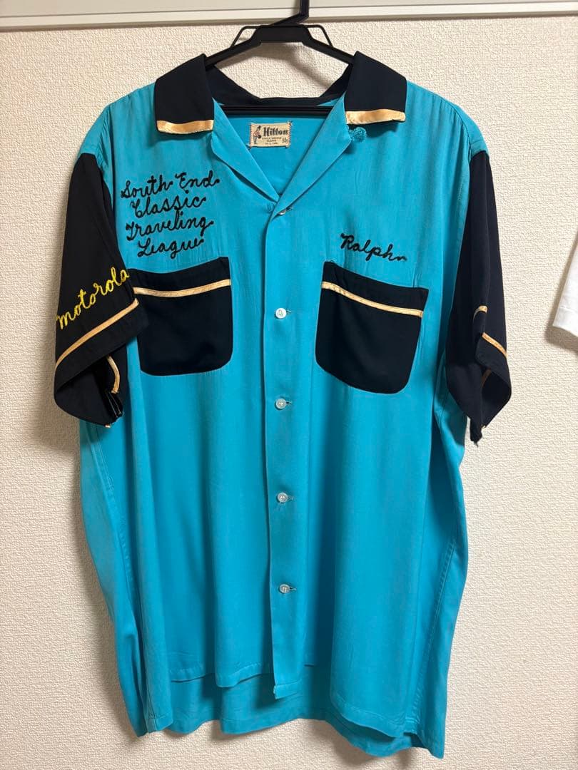 t*読様 Hilton bowlingshirt 50s