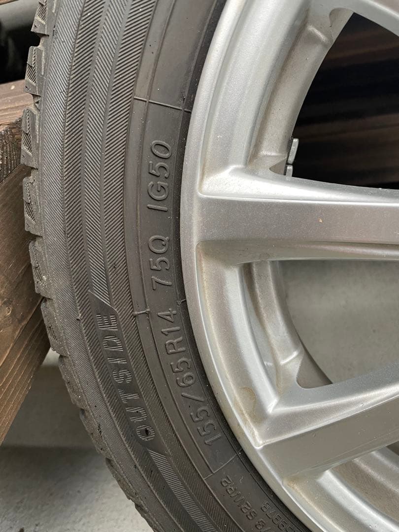 軽自動車用 155/65R14 ヨコハマスタッドレス WEDSアルミ4本セット