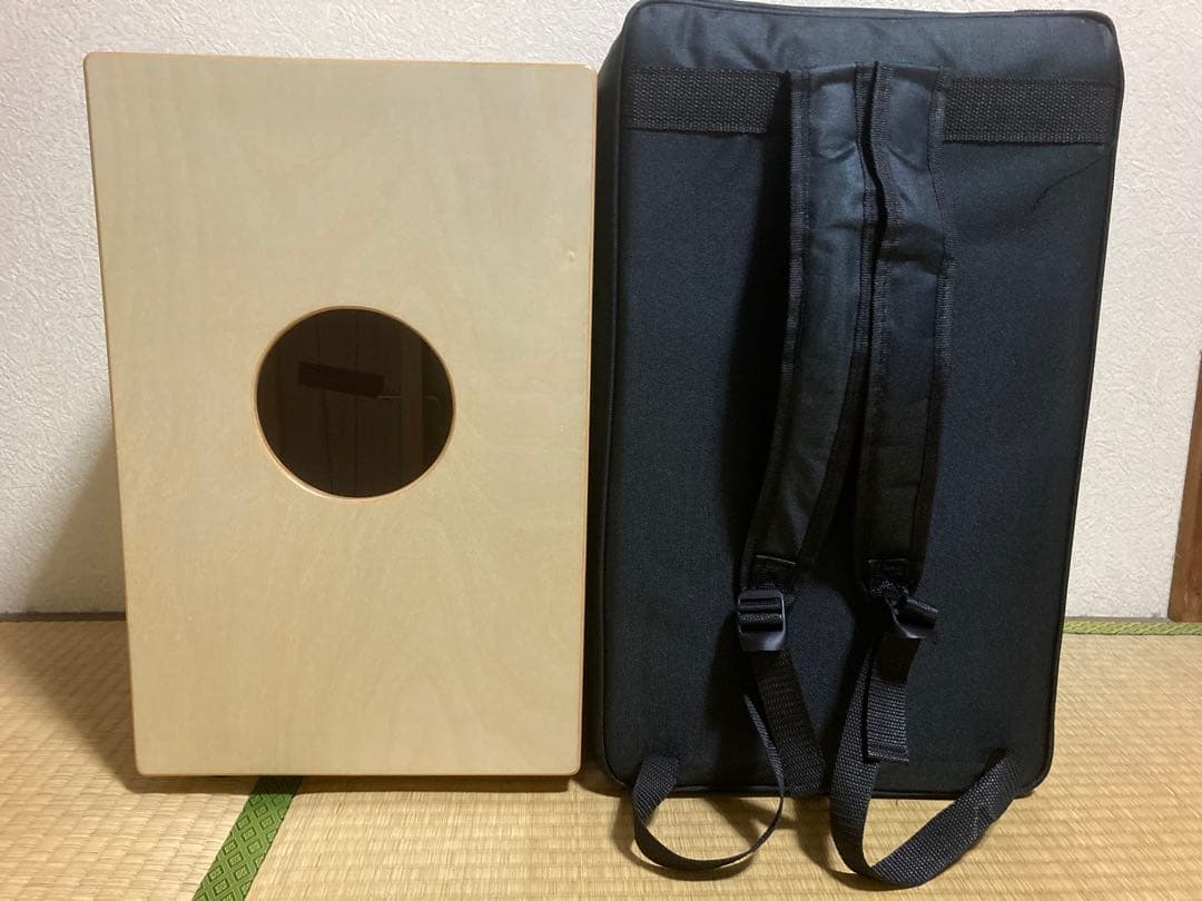 Donner カホン Cajon 打楽器 木製 フルサイズ内部ギター弦ゴム足付き