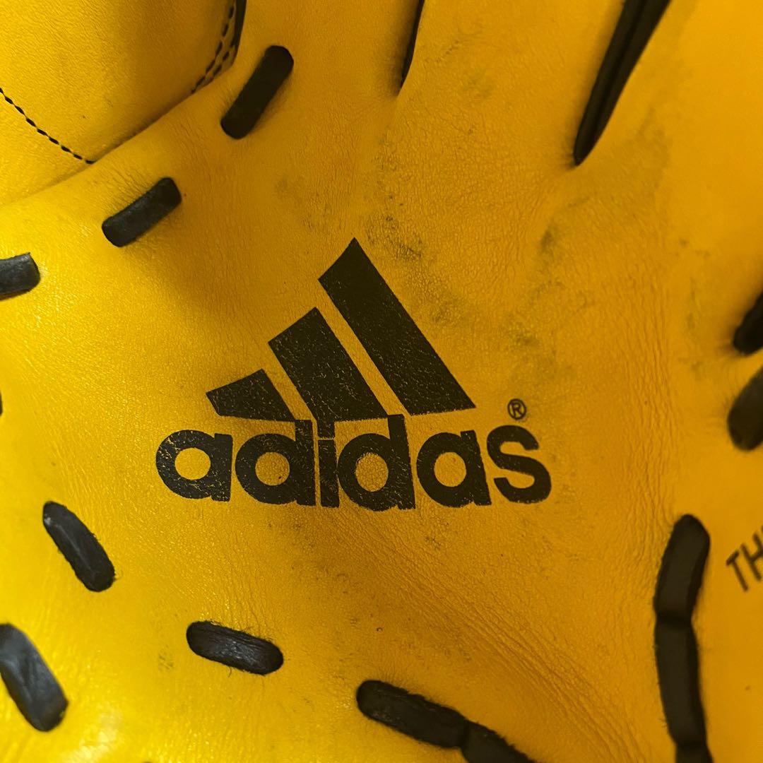 adidas 一般軟式 野球用 グローブ グラブ イエロー/ブラック 内野用