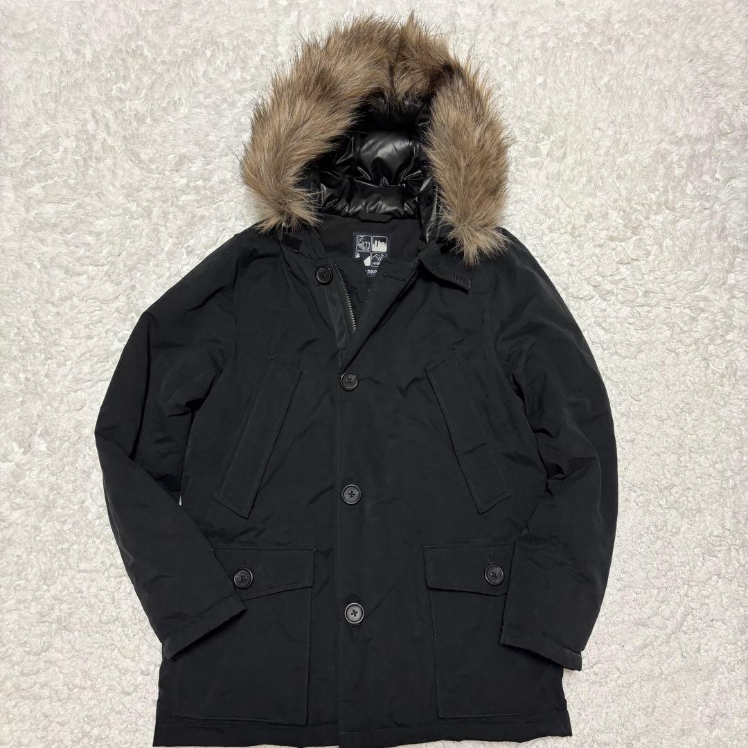 【極美品✨】ナノユニバース 近年モデル ハイブリッドダウンコート ファー付 M