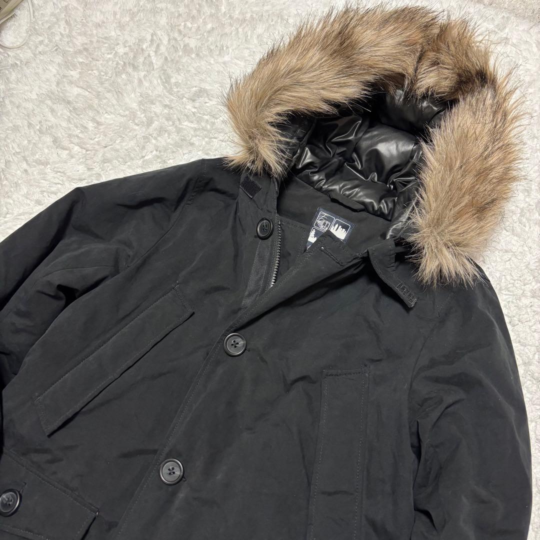 【極美品✨】ナノユニバース 近年モデル ハイブリッドダウンコート ファー付 M