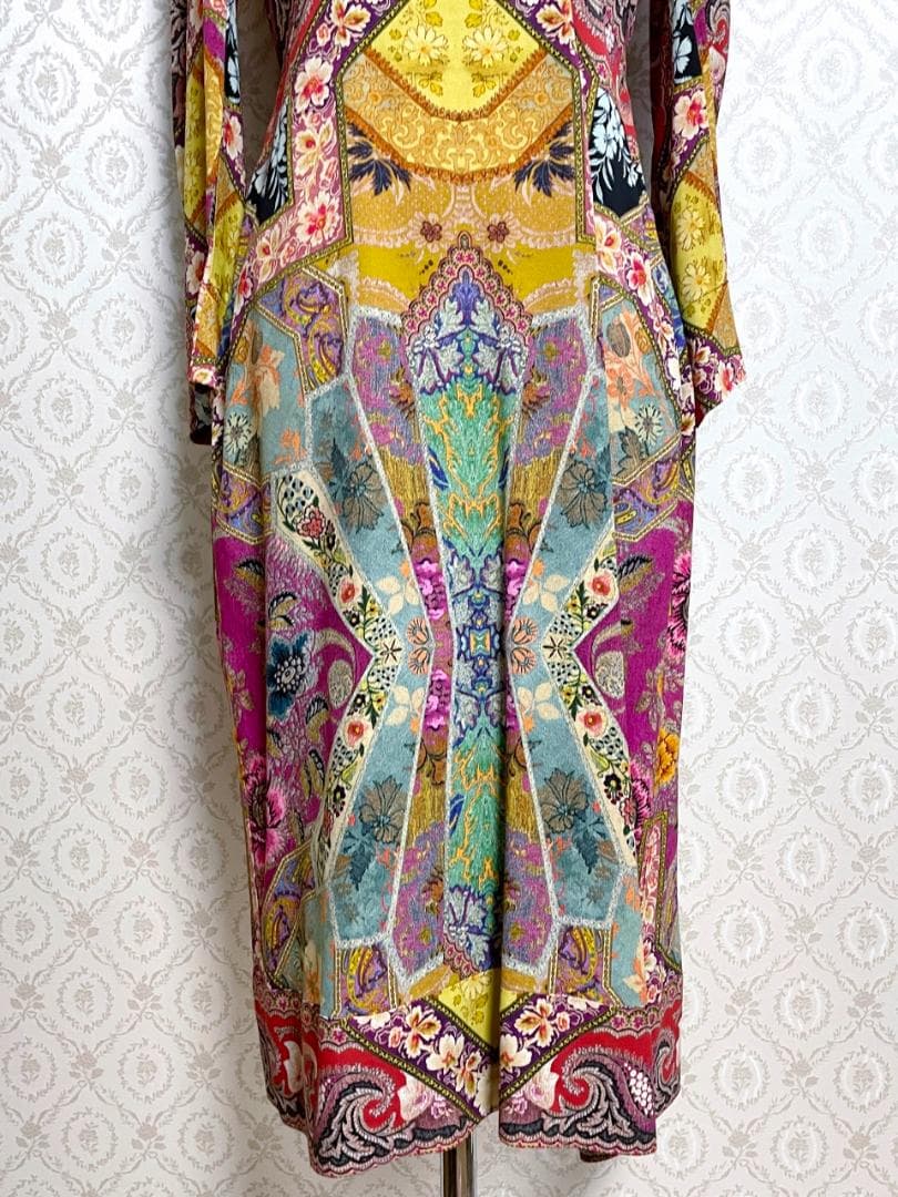 新品 ETRO エトロ 花柄&ペイズリー柄ワンピース