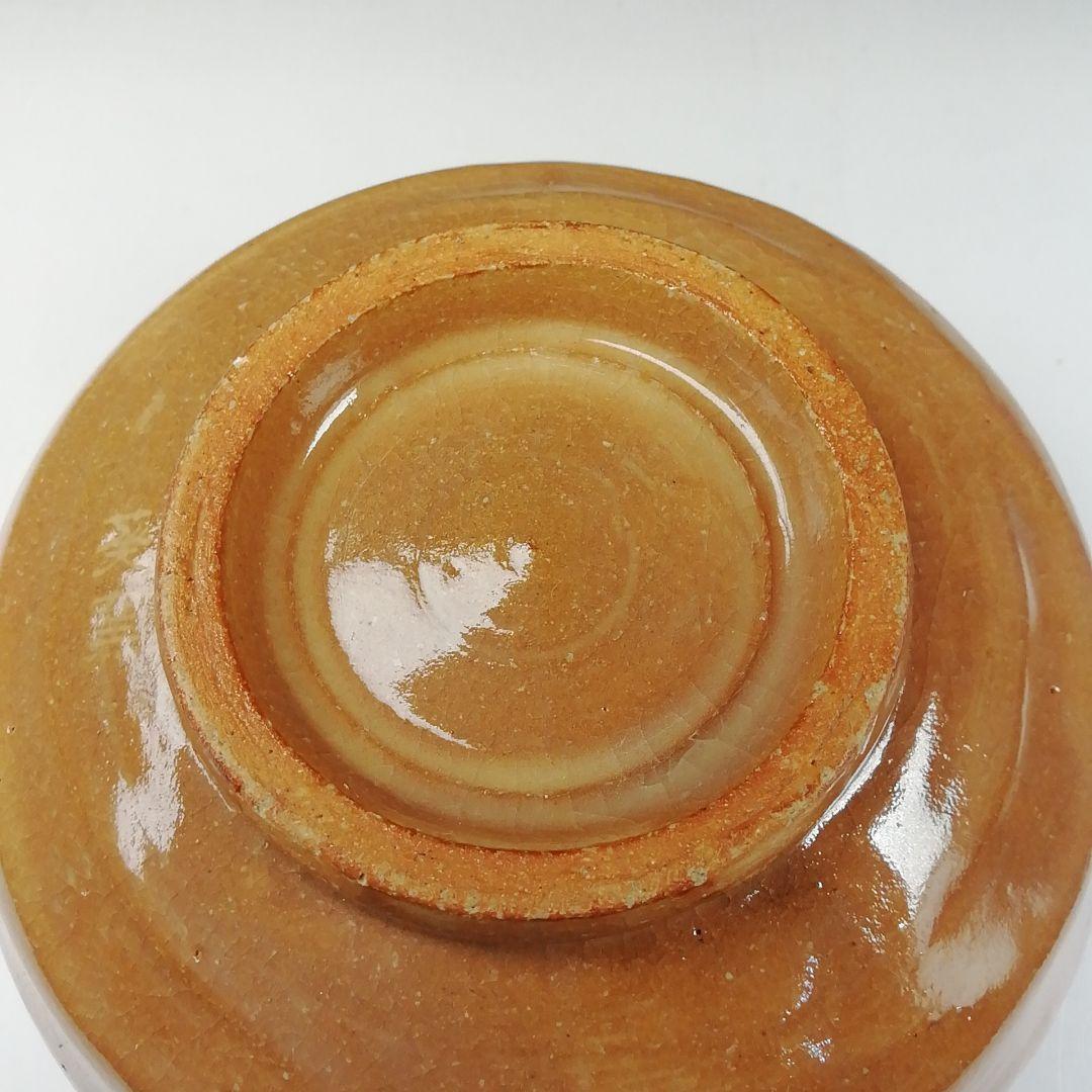 Ｔ１５６　茶碗　『紀州焼』『二葉葵』『葵窯　寒川栖豊』　共箱　抹茶碗　茶道具