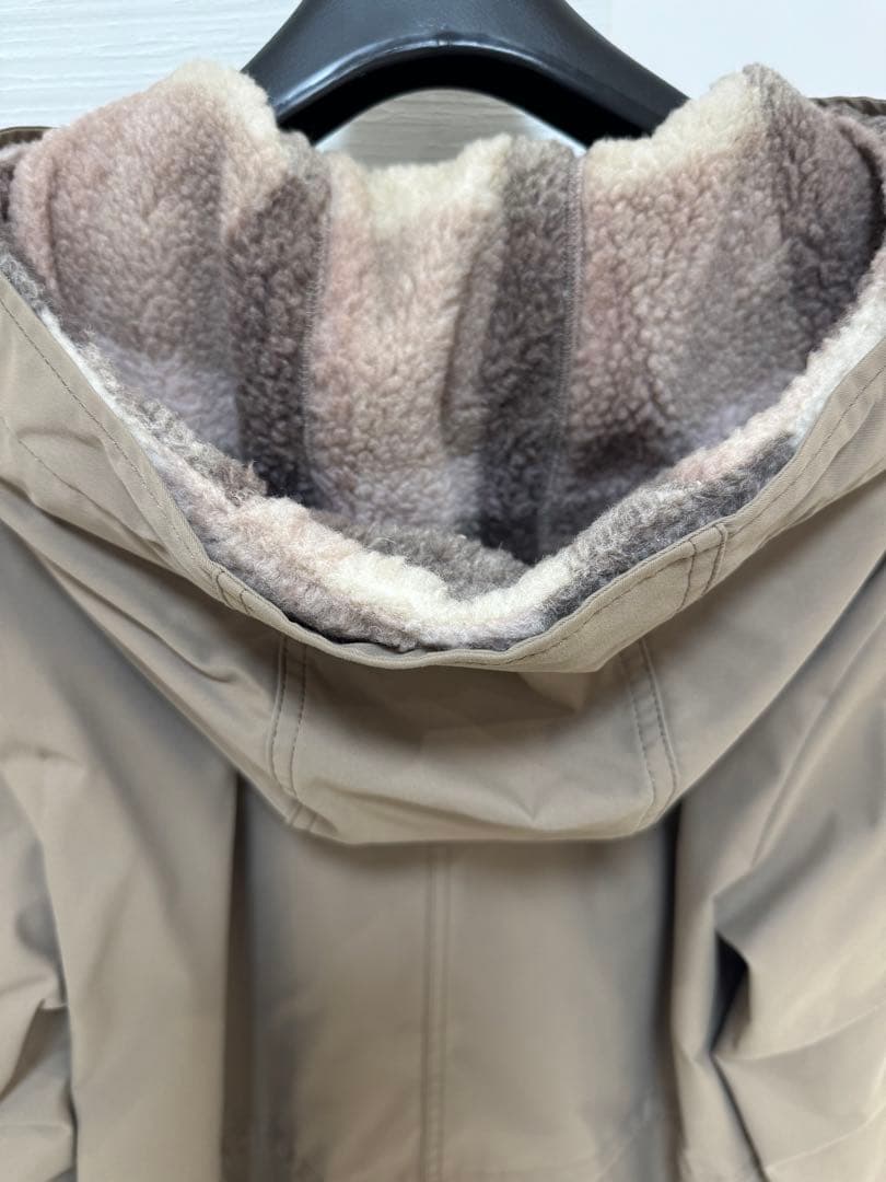 ベージュ 取り外し可能なボア裏地 モッズコート ブルーレーベル♡防寒着