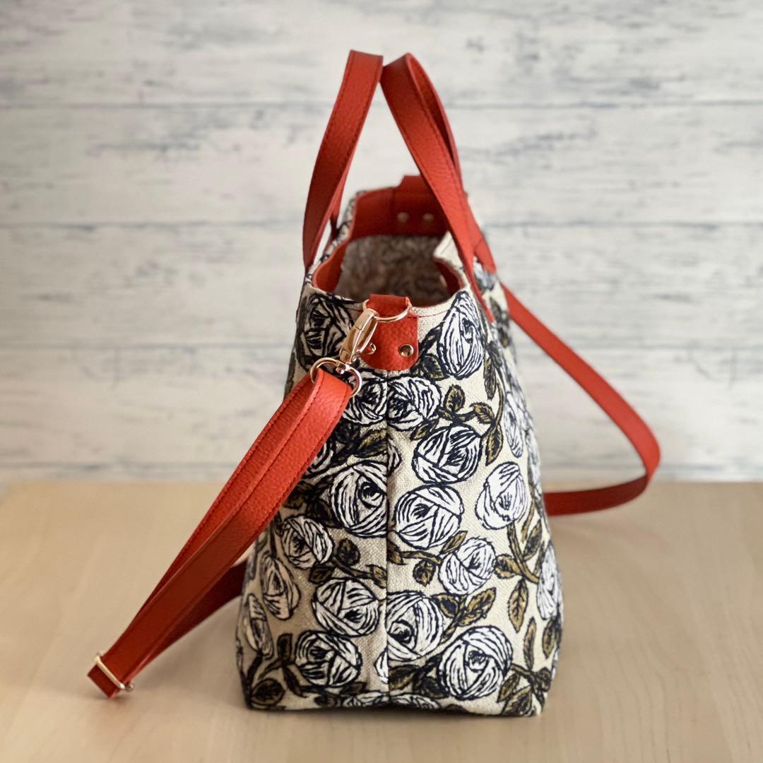 専用　ミナペルホネンrosy＆本革トートバッグ
