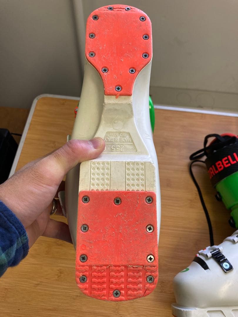 ダルベロスキー靴 ホワイト/グリーン