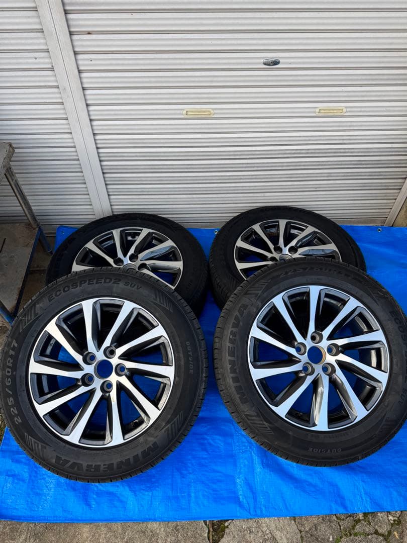 トヨタアルファード30前期純正17インチタイヤホイール4本セット2023年製