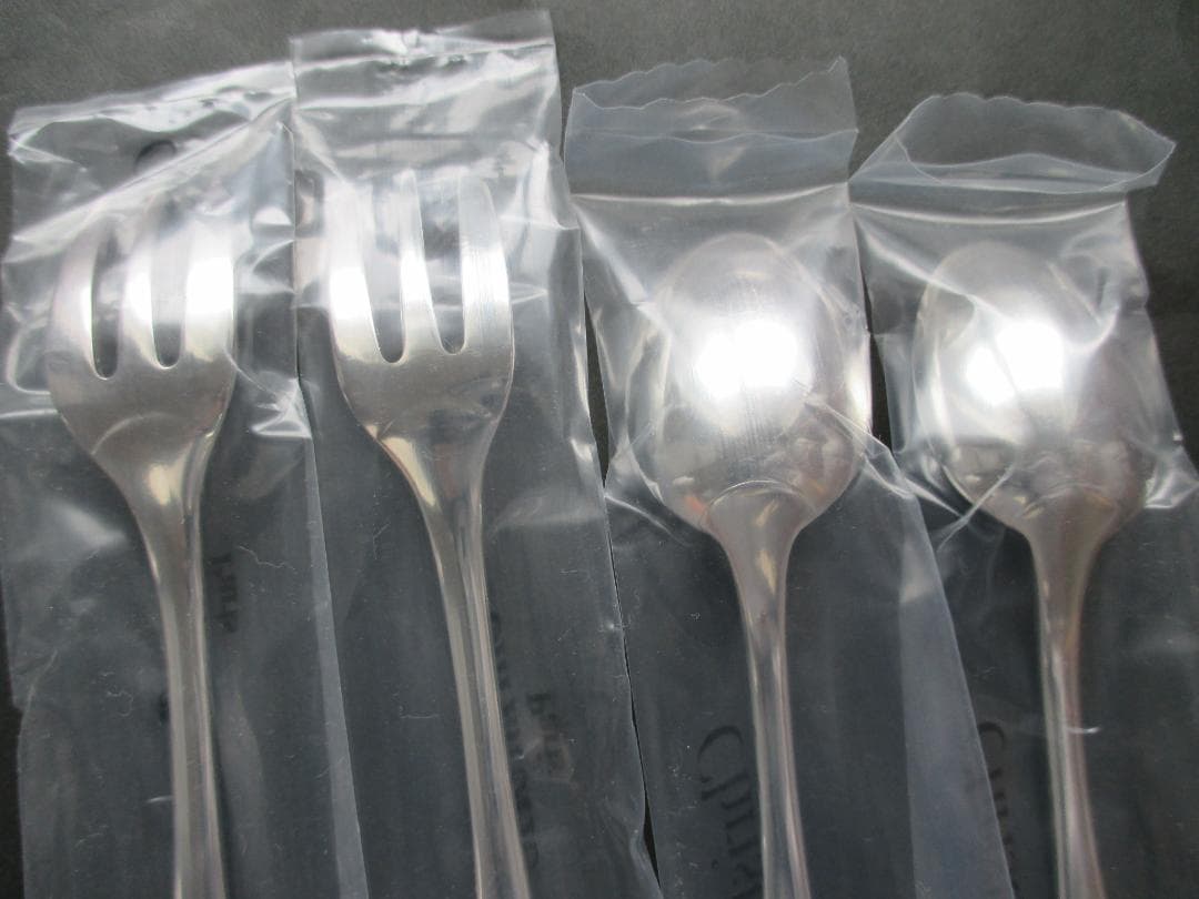 未使用品☆仏蘭西高級銀器クリストフルシルバー　カトラリー4本セット　フィデリオ