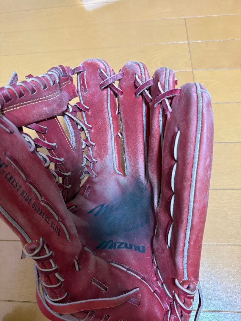 Mizuno Pro Order 硬式グローブ レッド