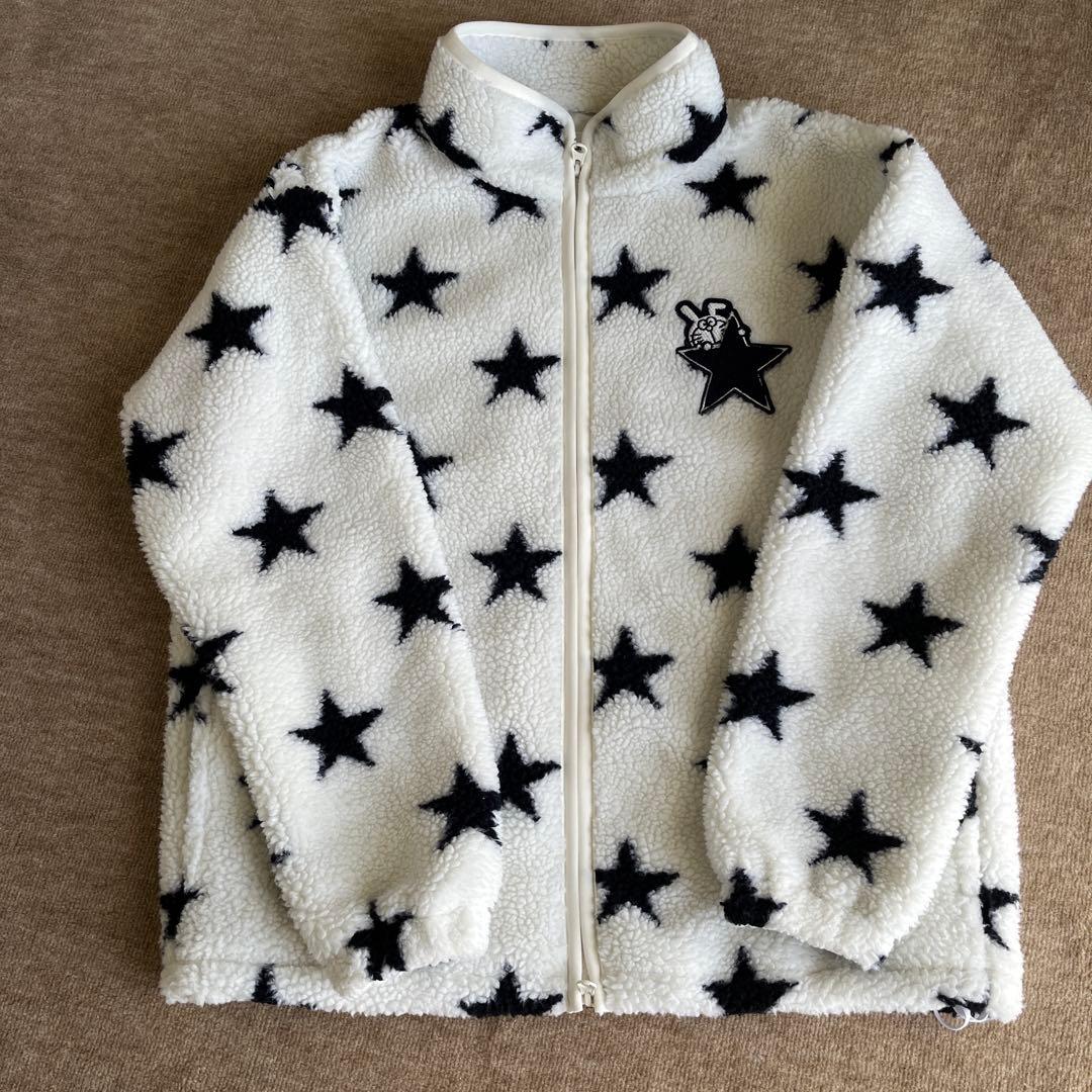 ジャックバニー ドラえもん 星柄 ボア フリース ブルゾン サイズ1