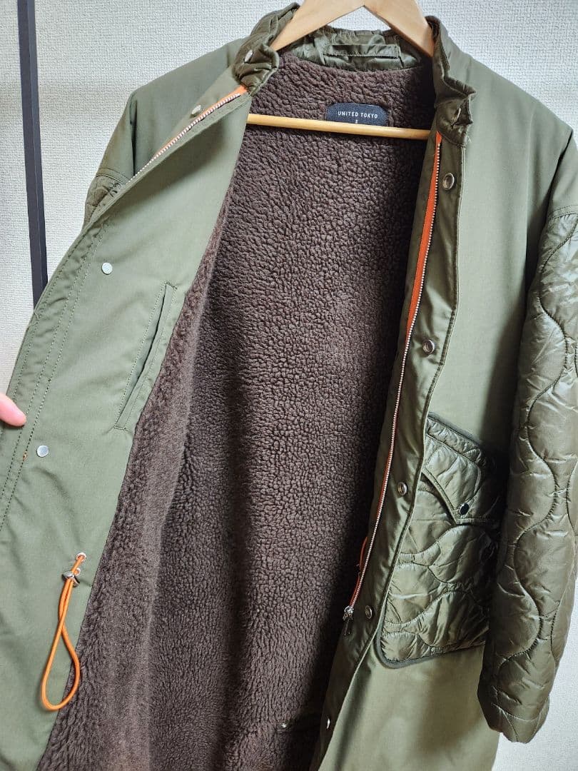 ユナイテッドトウキョウ　キルティング　モッズコート　Size2