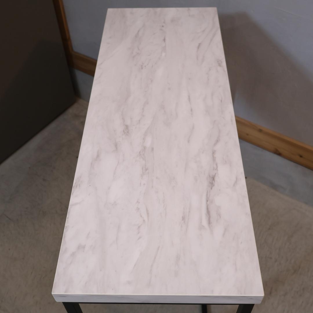 dinos ディノス Marbrim マーブリム 大理石調コンソールテーブル