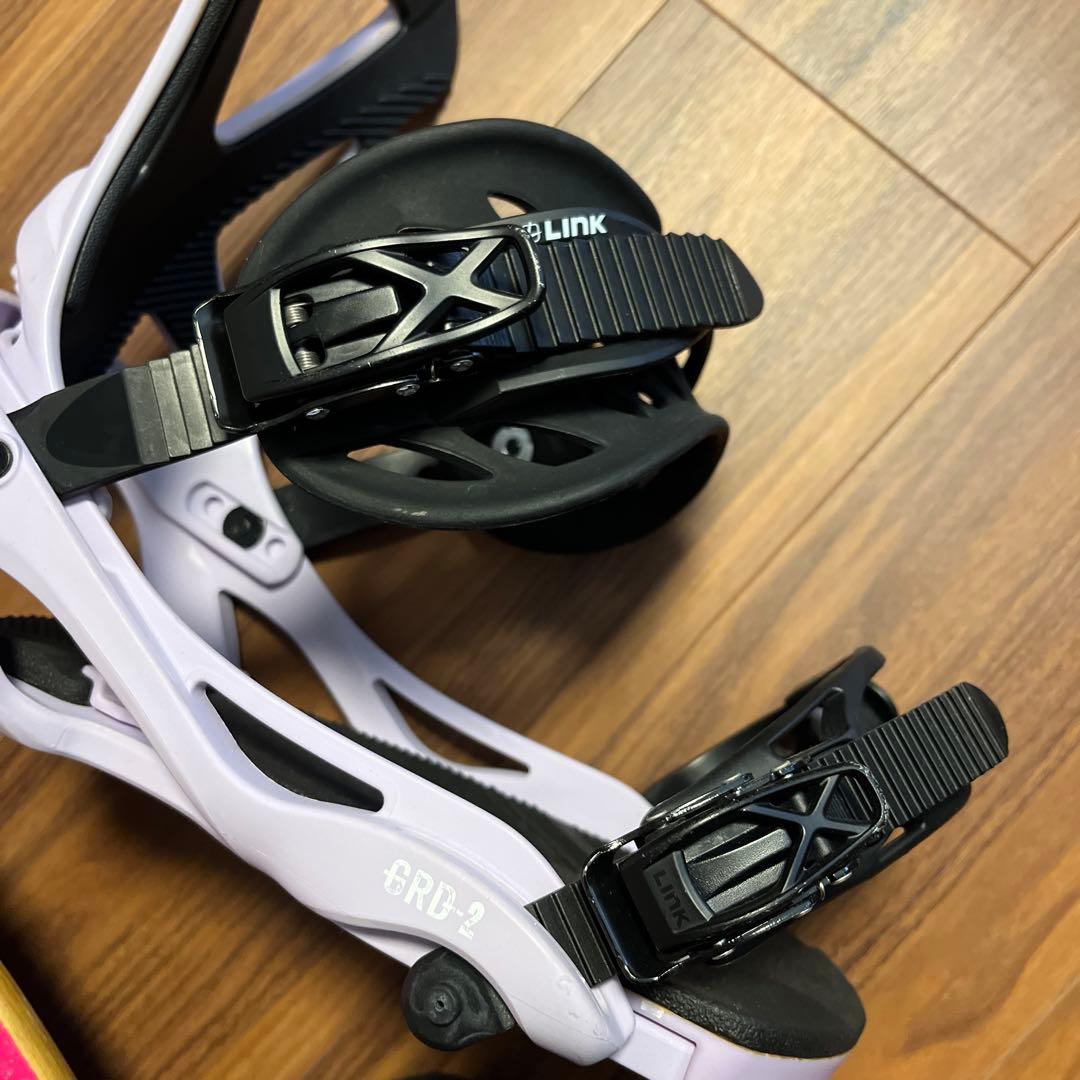 スノーボード　ビンディング　LINK パープル