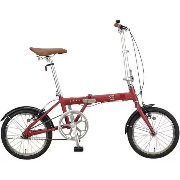 折りたたみ自転車 モンテ AL 16インチ マットレッド YG-1452