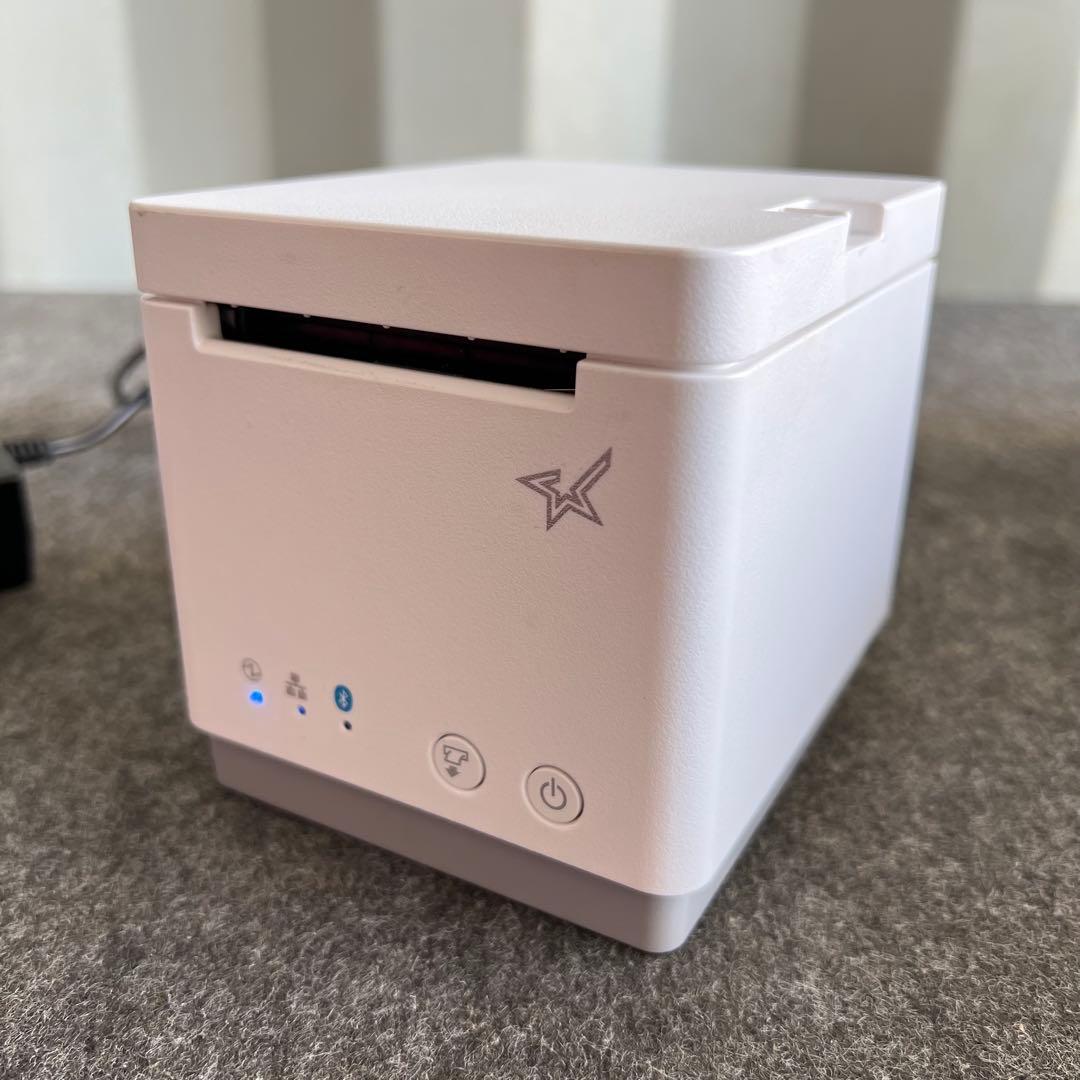 B20美品✨　スター精密 レシートプリンター ホワイト　キャッシュドロア 店舗