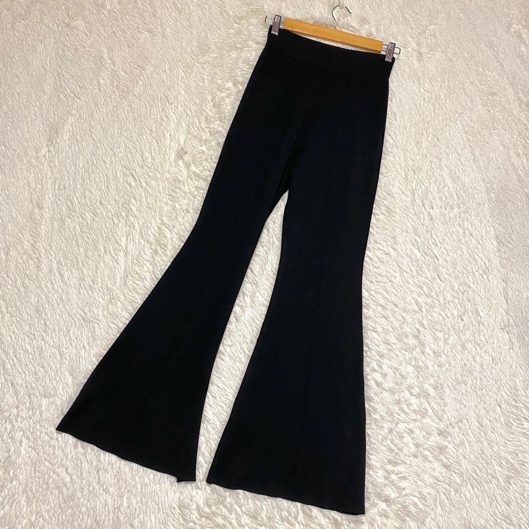 『Mediam』（Ｆ）ニット ガウチョパンツ/ブーツカット/ ロング丈