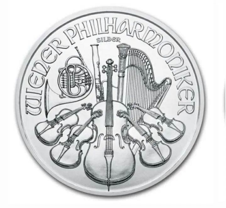 オーストリアウイーン銀貨1オンス2021【クリアケース付き】2枚【新品未使用】