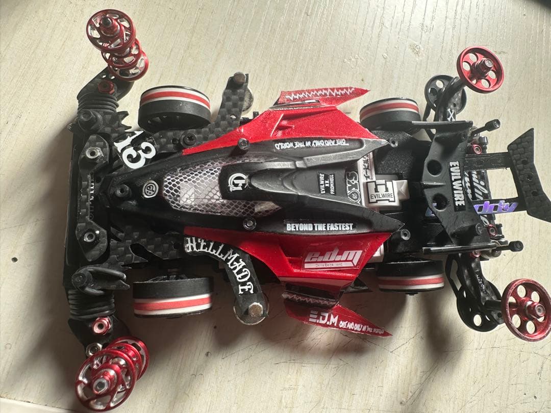 ミニ四駆　MSフレキ2台セット中古品 本日23:59分で削除します。