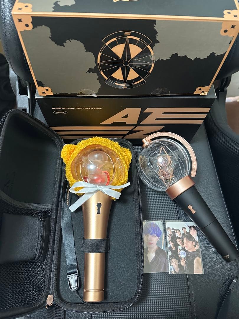 ATEEZ ペンライト ver.1 ver.2 ケース トレカ