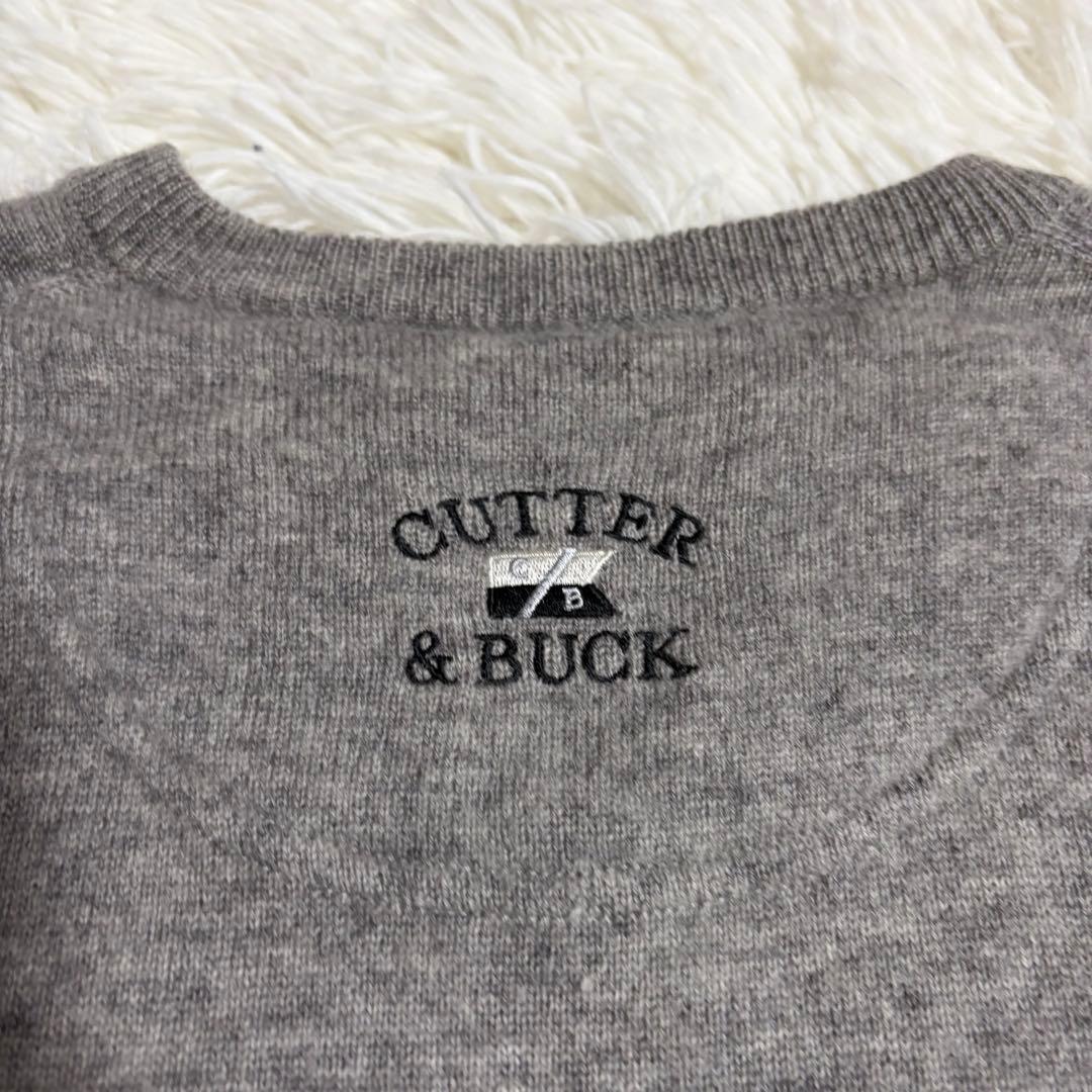 CUTTER&BUCK カシミヤ100% Vネック ニット セーター Lサイズ