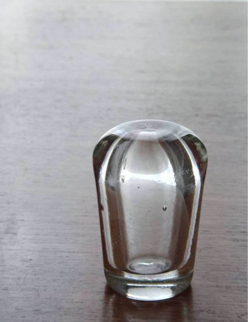 1800年代　古いワイン樽のガラス栓　フランス　手吹きガラス◆）アンティーク B