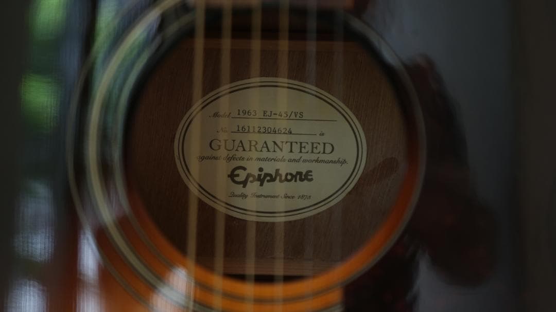 Epiphone 1963 EJ-45/VS アコースティックギター　美品