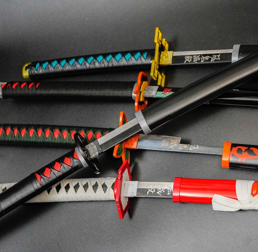 炭次郎　日輪刀　コスプレ　金属　刀　剣　鍔放射　国内100cm 【残3】