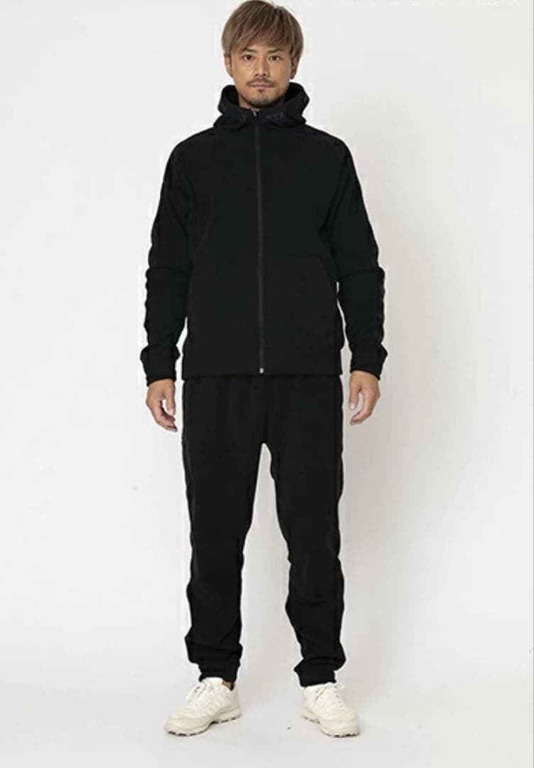 ATHLETA アスレタ ブラック スウェット ジャージ セットアップ 上下 S