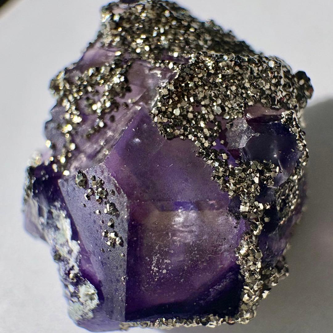 518 中国 内モンゴル産 レアタイプ フローライト&パイライト