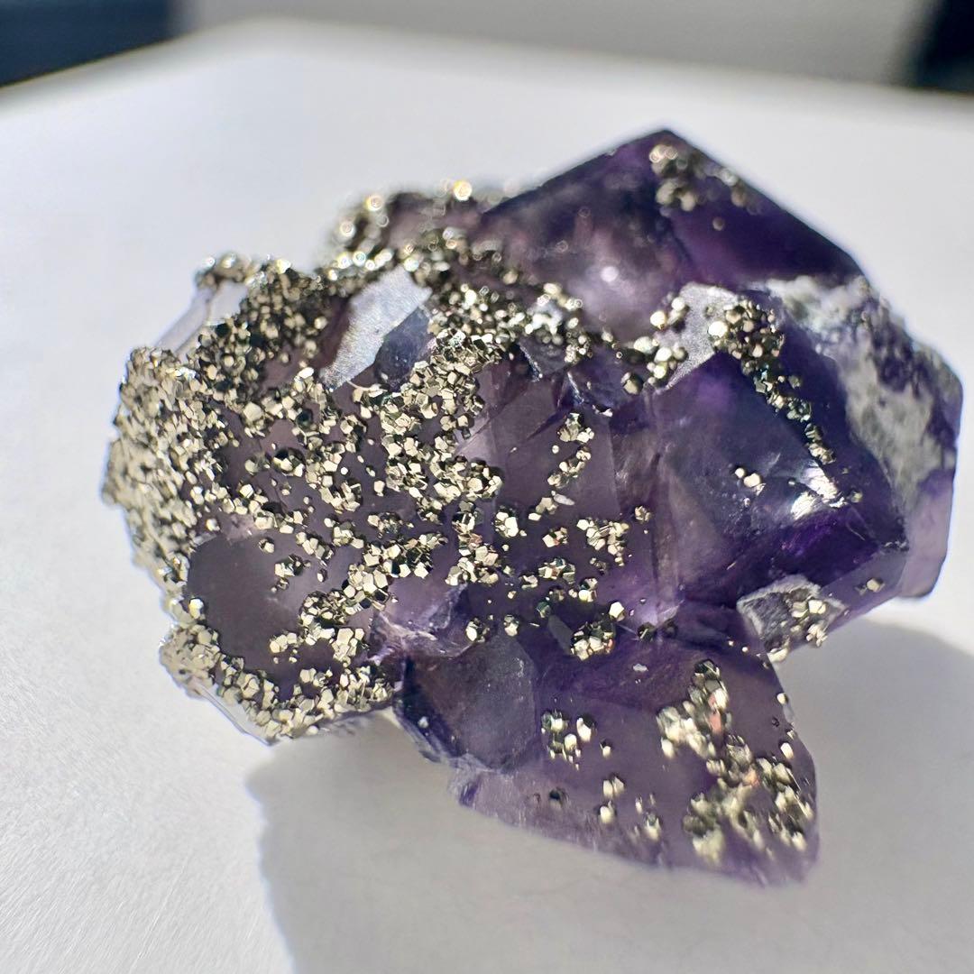 518 中国 内モンゴル産 レアタイプ フローライト&パイライト