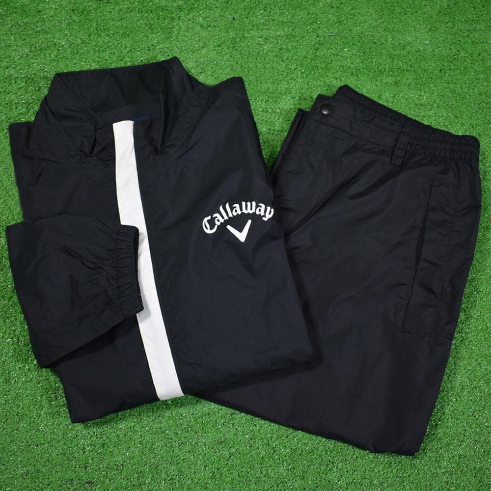 い*き様 Callaway/キャロウェイゴルフ 防風レインスーツ【ブラック/L】
