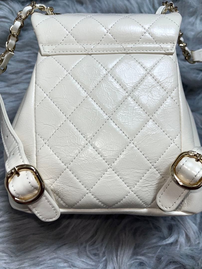 CHANEL バックパック リュック バッグ ホワイト ノベルティ
