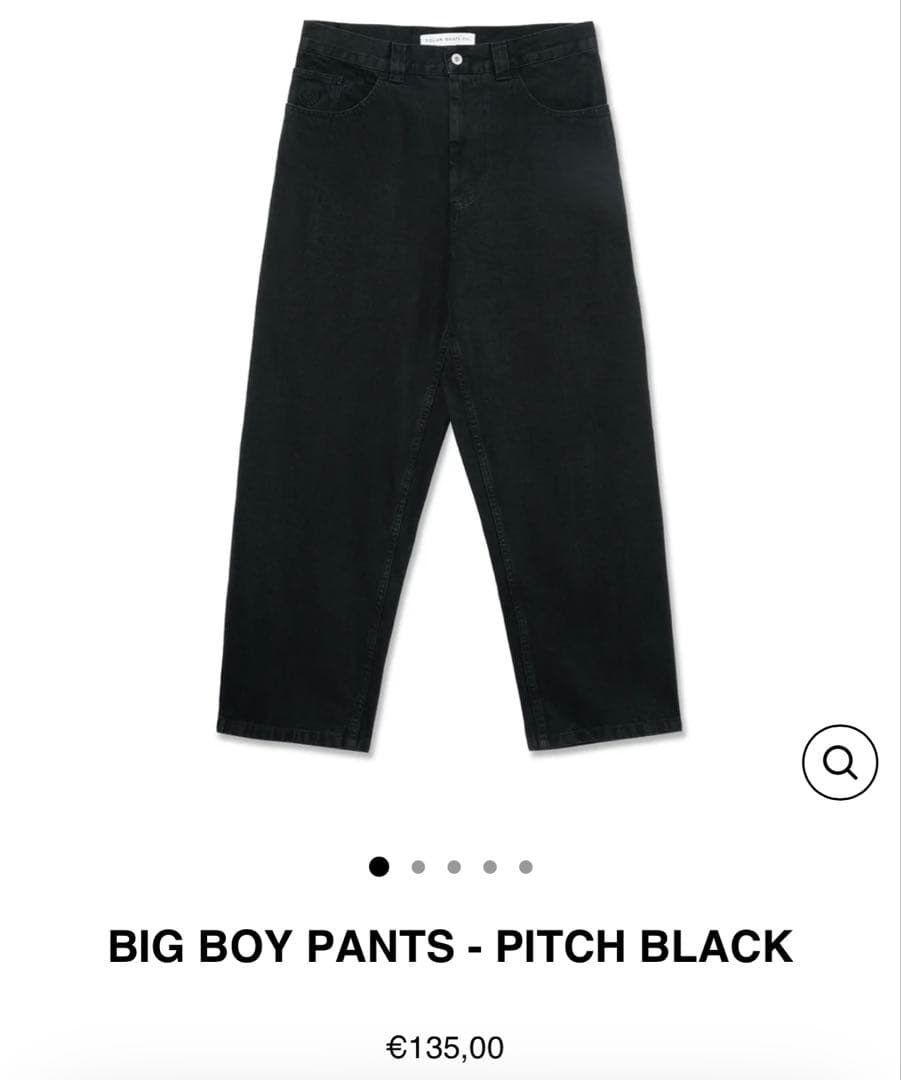 新品 BIG BOY PANTS PITCH BLACK