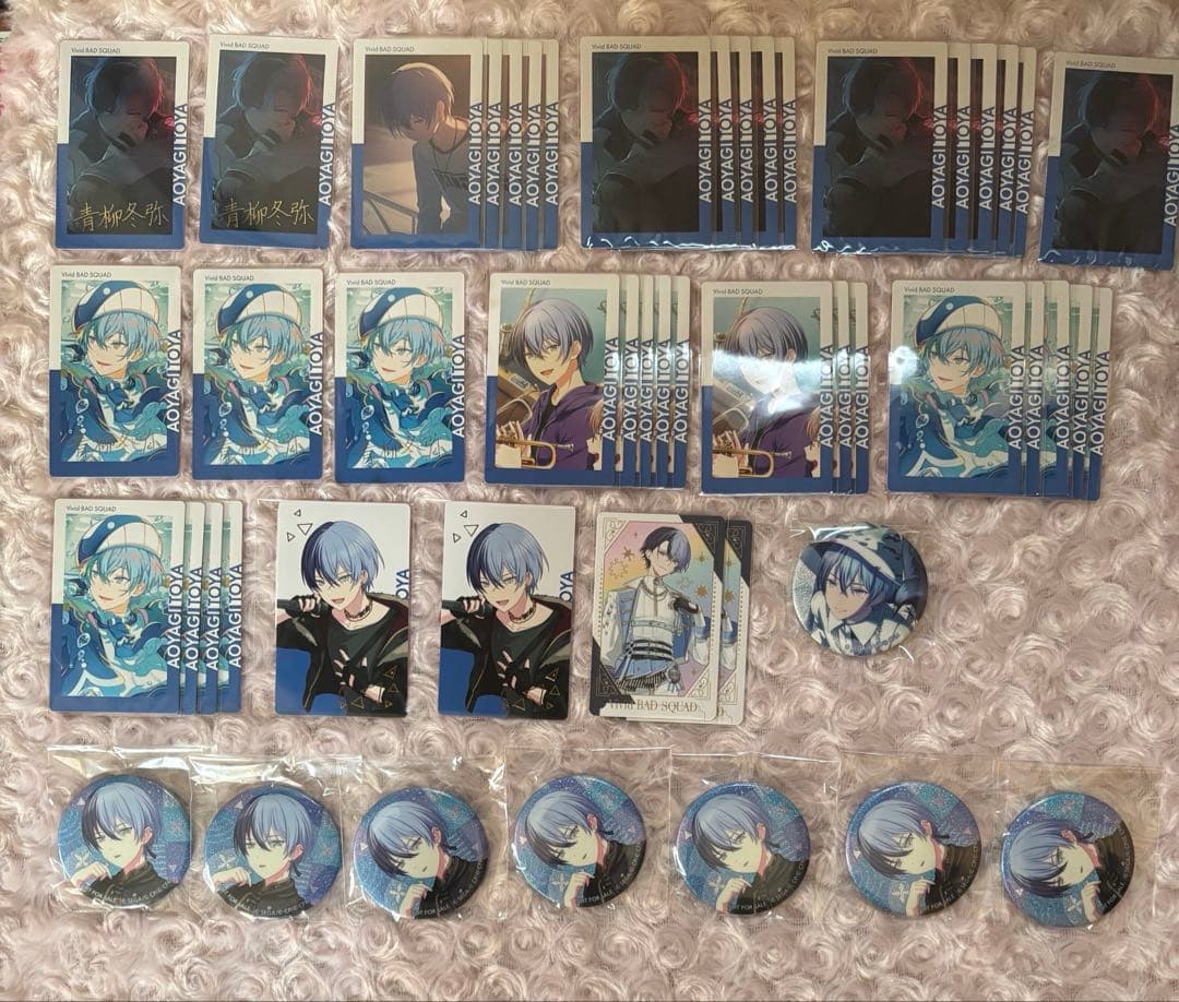 プロセカ 缶バッジ エピカ 箔押し グリカ 青柳冬弥