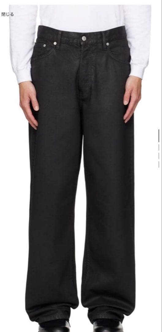 dries van noten 25aw コーティングデニム