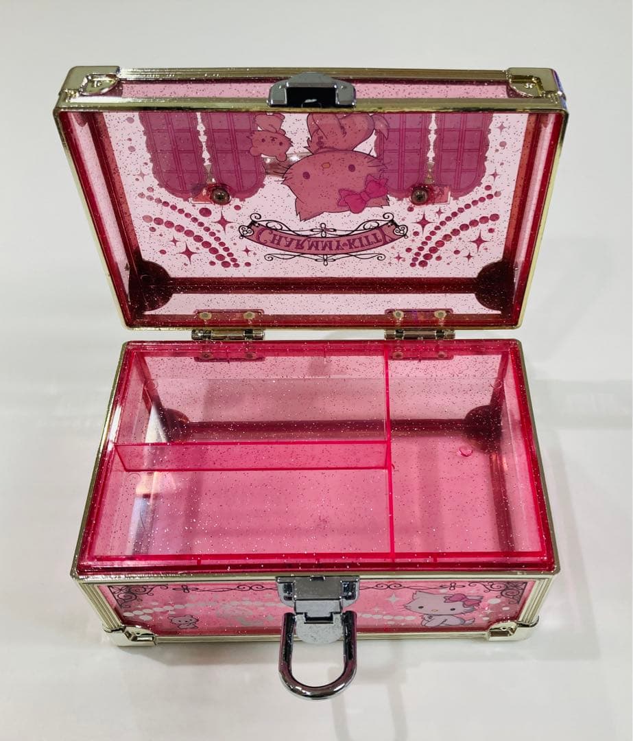 【美品】チャーミーキティ ✨️レア✨️ バニティケース 2005 レア ピンク ラメ
