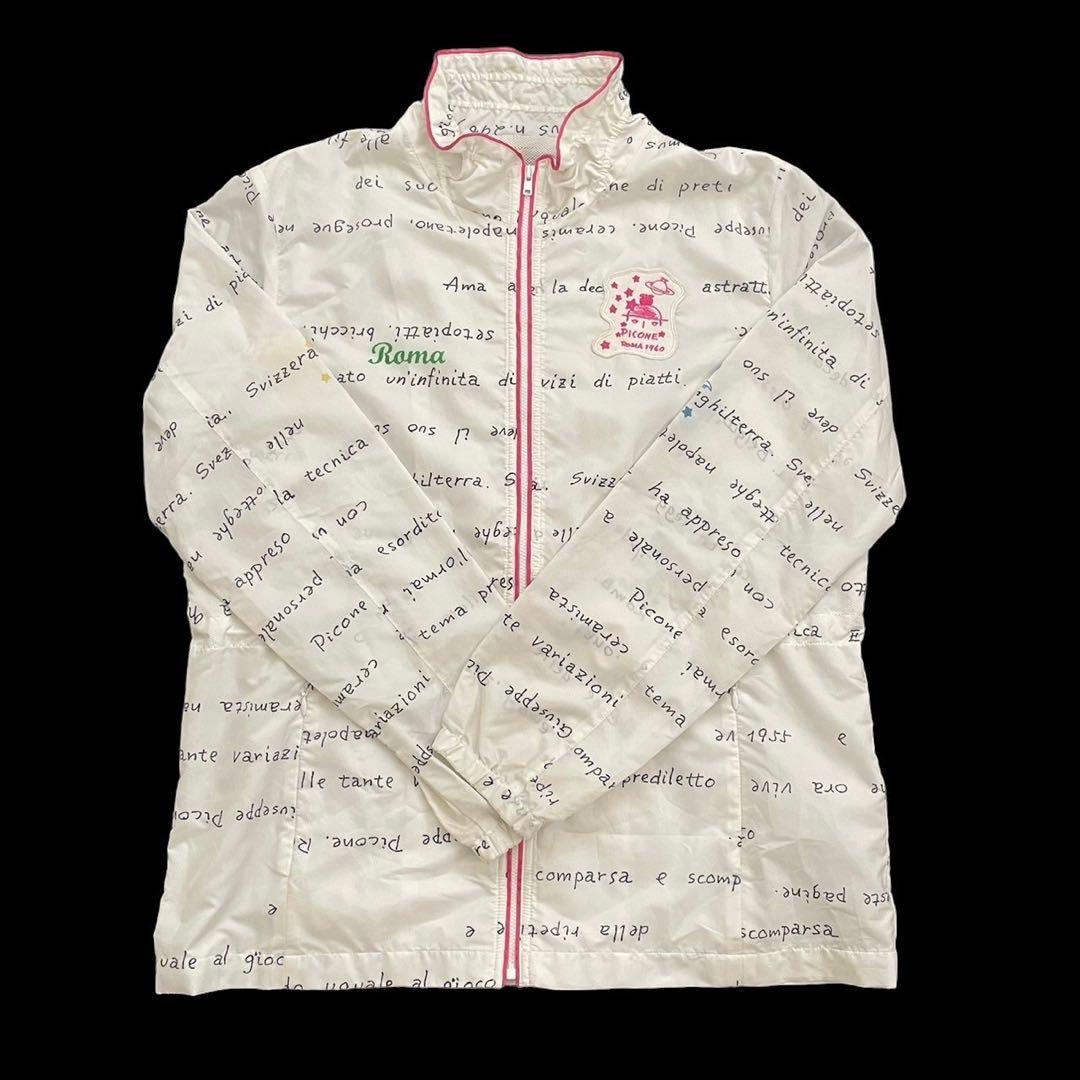 PICONE ピッコーネ ゴルフジャケット 白 宇宙 気球 ブルゾン 上着 趣味