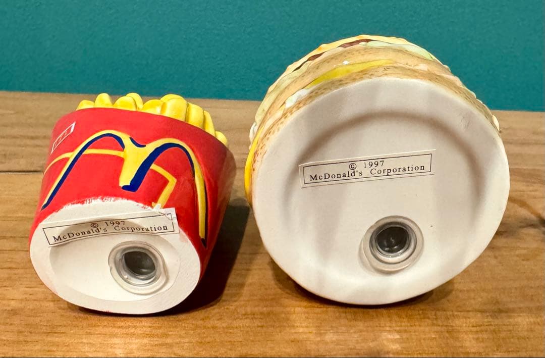 ✳︎希少✳︎ マクドナルド ビッグマック フライドポテト1997陶器 置物 新品