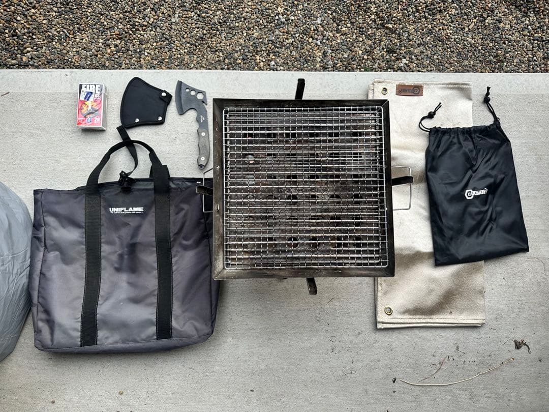 UNFLAME 焚き火台 収納バッグ付き