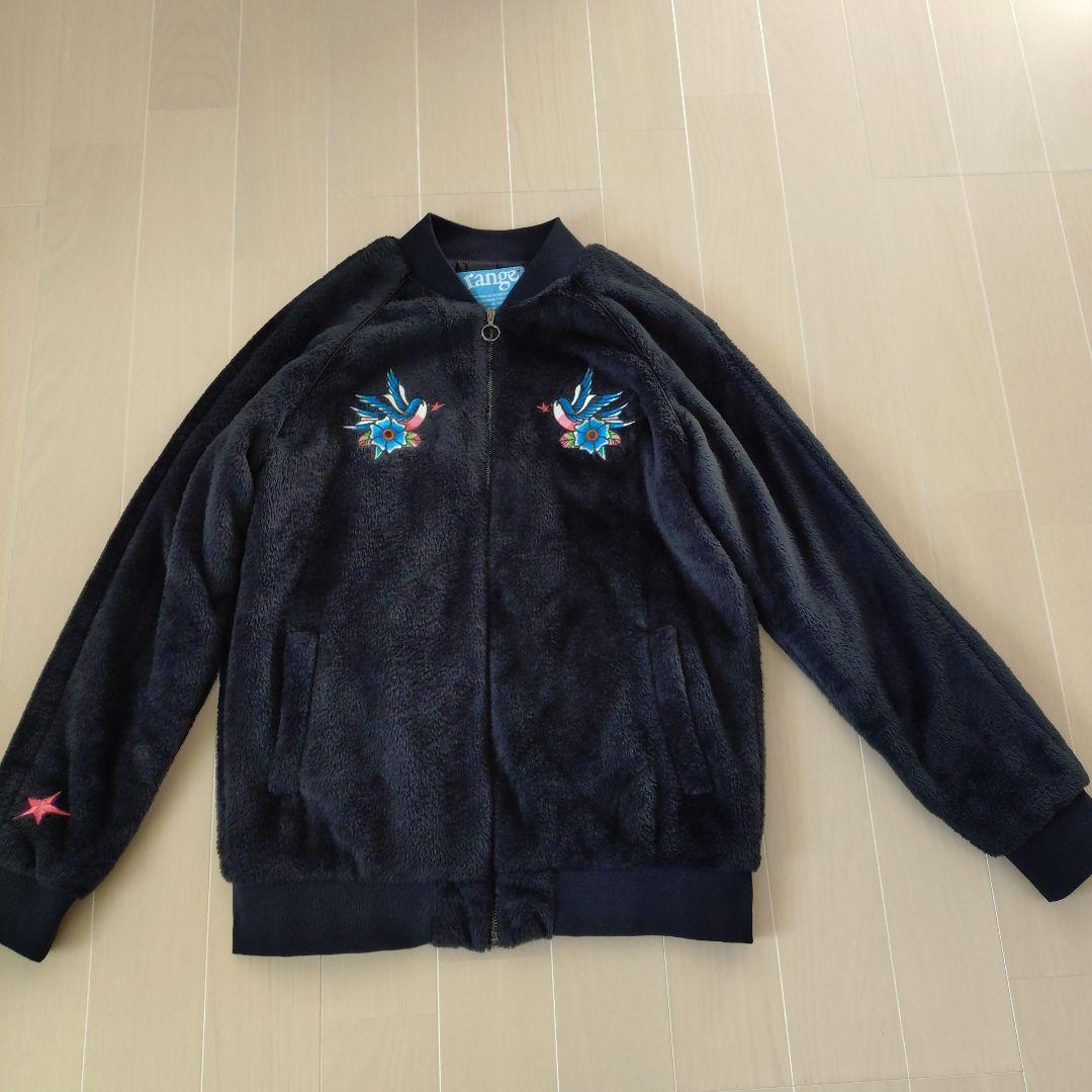 range フリースジャップアップ　ブラック　Lsize　jesse着用モデル