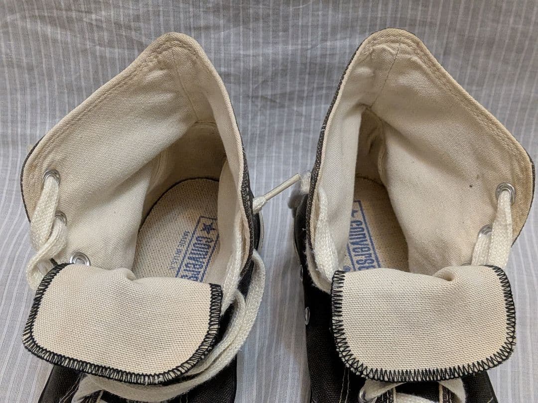 80s コンバース　オールスター　ハイカット　黒　28㌢　9ハーフ　USA製